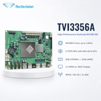 Techvision 3356A RK3588 Dual Gigabit Ethernet SBC with WiFi6 4G/5G BT5.0 8GB LPDDR4x 32GB EMMC Embedded Computer Edge Computing