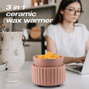 Lilin listrik melelehkan aroma lampu malam 3 in 1 keramik lilin Tart Burner dengan fungsi Timer UK US Plug - Product Image 5