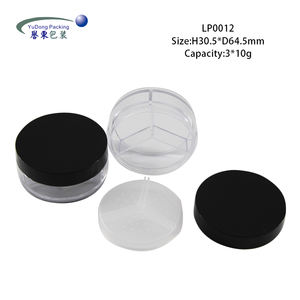 Pot d'emballage vide en plastique ABS de 30g pour correcteur de maquillage 3 cavités Conteneur cylindrique pour poudre libre Logo <span class=keywords><strong>personnalisé</strong></span> Petit coffre-fort à transporter - Product Image 4