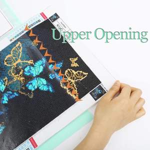 <span class=keywords><strong>Livre</strong></span> de présentation A3 pour peinture diamant, classeur d'art de 30 pages avec pochettes transparentes pour le rangement des œuvres d'art - Product Image 4