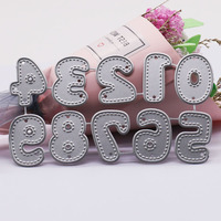 Fustelle per taglio numeri, Scrapbooking, Creazione di biglietti, Stampi fai da te, Modelli in metallo