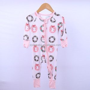 Tutina in Fibra di Bambù per Neonati Yiying Tessuto Morbido con Stampa Cartoon Pigiama per Gattonare <span class=keywords><strong>Abbigliamento</strong></span> per Neonati da 0-24 <span class=keywords><strong>Mesi</strong></span> - Product Image 2