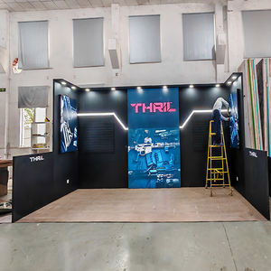 منصة عرض خشبية معيارية سهلة التركيب مخصصة للمعارض التجارية في الولايات المتحدة، خفيفة الوزن وعالية الجودة - Product Image 3