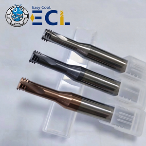 ดอกกัดเกลียว Easy Cool M1-M24 3 ฟลุต ทังสเตนคาร์ไบด์เคลือบ TiCN/Tin สำหรับงานกัดเกลียว HRC60 สำหรับเครื่อง CNC Machining Center - Product Image 3