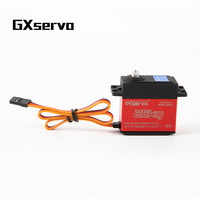 GXservo 25KG Servomoteur numérique programmable pour bras robotique, moteur brushless à couple élevé, construction métal/plastique, pièces pour bateaux RC