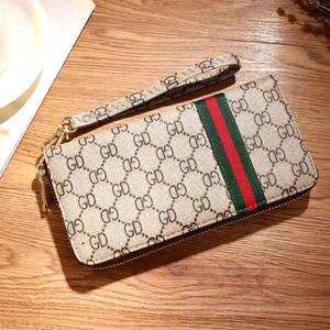 Дешевый дизайнерский длинный кожаный фирменный кошелек с двойной молнией - Product Image 4