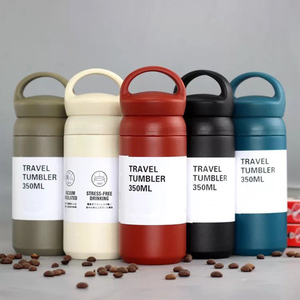 Botol <span class=keywords><strong>Tumbler</strong></span> Travel Mug kopi vakum terisolasi dinding ganda pabrik OEM <span class=keywords><strong>350Ml</strong></span> 500Ml