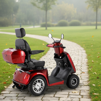 Scooter de Movilidad para Adultos Mayores con Freno Electromagnético y Cuatro Ruedas, Fabricante de Comercio Exterior Transfronterizo, 40-60 km de Autonomía