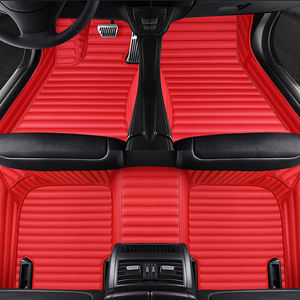 <span class=keywords><strong>Tapis</strong></span> de voiture 3D 100% Accessoires d'intérieur luxueux en cuir PU personnalisé 4 pièces <span class=keywords><strong>Tapis</strong></span> en caoutchouc <span class=keywords><strong>Tapis</strong></span> de sol de voiture - Product Image 5