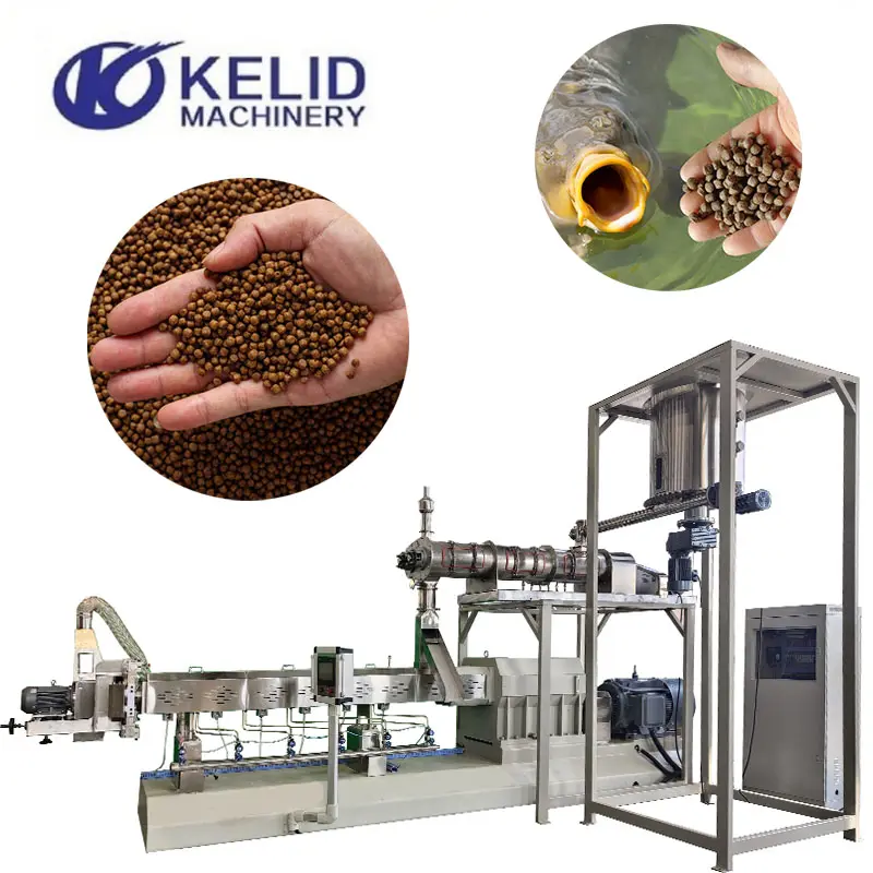 Commercial Fish Feed Food Floating Pellet Production Line Processing Line Extrusion Line