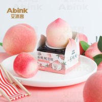 Abink Happy Peach Bâton de crème glacée croustillant et savoureux 3D Porte-cône en chocolat pasteurisé Fabricant de sucettes glacées Sac Lait sucré