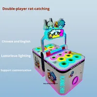 Machine d'arcade commerciale électrique à monnayeur pour jeu de marteau double joueur pour enfants, en acrylique, pour centre commercial et salle de jeux