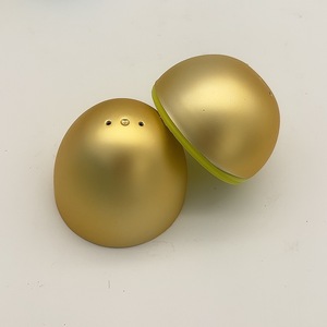 Œufs de Pâques dorés brillants décoratifs 2025, œufs métalliques dorés pour les fournitures de fête de Pâques, faveur, œufs dorés en plastique - Product Image 6