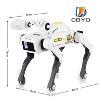 Robot chien télécommandé intelligent à quatre pattes, jouet mécanique avec simulation de serrage de main, multi-acrobaties, animal électronique interactif, robot STEM