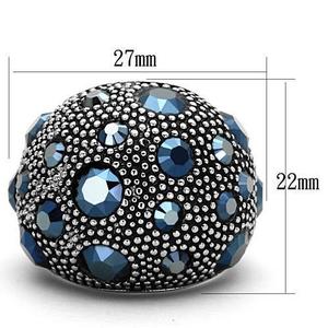 Anello in acciaio inossidabile ad alta lucidata con anelli di alta qualità in cristallo per uomo e donna in Montana - Product Image 4