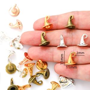 Charme de chapeau de magicien de 5 couleurs pour Bracelet collier pendentif bricolage fabrication de bijoux faits à la main 11*11mm <span class=keywords><strong>N171</strong></span> - Product Image 2