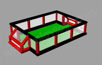 Terrains de football gonflables durables, directement de l'usine, pour le sport et le divertissement, usage commercial pour enfants