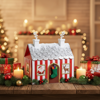 Boîte cadeau de Noël en papier fantaisie personnalisée, boîtes d'emballage pour bonbons et aliments, boîte en carton pliable