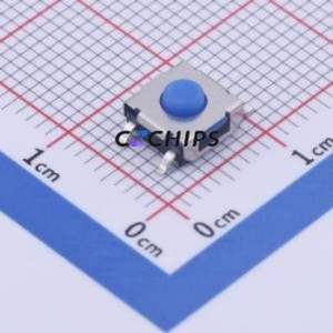 KAN6248-0344C1 Tactile Switch SMD,6.2x6.2mm Switch Single Pole Single Throw Round Button 2.3N Vertical Mount - Product Image 1
