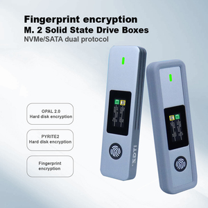 ITGZ Fingerprint Encryption M.2 <b>SSD</b> Box 9210B NVME/SATA Dual Protocol Mobile <b>External</b> for Both Phones and Fingerprint Encryption - Product Image 4