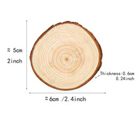 Tranches de bois naturel non finies pour l'artisanat DIY, décorations murales gravées, ornements de Noël, décoration de mariage rustique, personnalisables