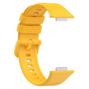 <span class=keywords><strong>Cinturino</strong></span> in Silicone Monocolore con Adattatore Metallico per <span class=keywords><strong>Huawei</strong></span> Watch Fit 2, Vendita Calda - Product Image 4