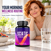 Capsules de soutien pour la santé du nerf sciatique avec acide alpha-lipoïque, complément alimentaire pour adultes, 60 capsules