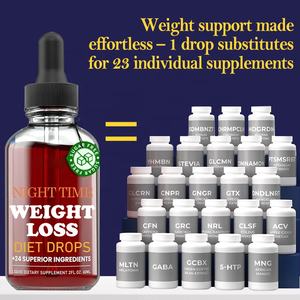 Perte de poids pour adultes Brûleur de graisse Suppresseur d'appétit Stimulateur du métabolisme Gouttes de régime cétogène Produit de fibres alimentaires pour femmes enceintes - Product Image 2