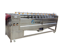 Goedkope Prijs Aardappelen Wassen Reinigingsborstel Type Wasmachine En Dunschiller Machine