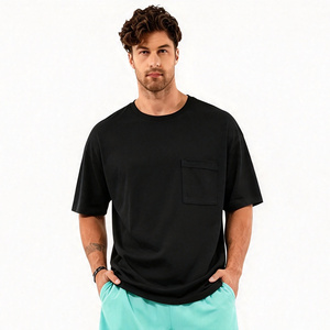 Supplier 100% Cotton Knitted Training <b>Shirt</b> for <b>Men</b> Stylish Slim Solid Custom Logo 220 Grams Quick Dry Anti-Pilling <b>T</b>-<b>shirt</b> - Product Image 3