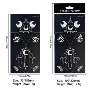 <span class=keywords><strong>Pochoir</strong></span> autocollant personnalisé pour tatouage au henné main et pied, imperméable, réutilisable, pour <span class=keywords><strong>peinture</strong></span> corporelle, modèle Mehndi - Product Image 2