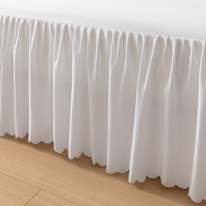 Juego de Sábanas de 3 Piezas de Estilo Nórdico para Hotel y Hogar, Tejidas, Plegables, Lisas, Blancas, con Volantes de Encaje, Sábana Ajustable y Sábana Plana - Product Image 5