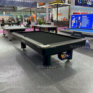Vente chaude Style moderne neuf boules ardoise noire commerciale pour Table de <span class=keywords><strong>billard</strong></span> automatique 9FT <span class=keywords><strong>Pool</strong></span> & Table de <span class=keywords><strong>billard</strong></span> intérieur pour Bar - Product Image 4