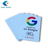 Kartu Bisnis Pintar RFID PVC Mini Tag NFC Kode QR Tautan Media Sosial Pembayaran Tahan Air Pesanan Grosir 13.56MHz