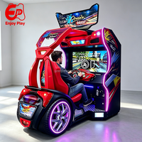 Machine de jeu d'arcade de course automobile pour un joueur, 42 pouces, à monnayeur, simulateur de conduite HD LCD pour centre de jeux, centre commercial, OEM
