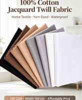 Fournisseur de tissus, textile de maison, tissu jacquard en coton 100% écologique, tissu sergé imperméable, tissu teint en fil, prix moins cher