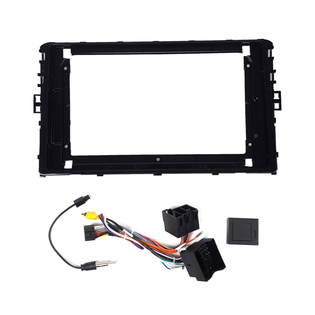 Car GPS Navigation Stereo for VW Universal 2018 Radio Fascias Panel Frame Fit 2 Din 9 Inch in Dash Headunit Screen Stereo