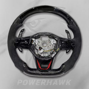 Volant en fibre de carbone Alcantara à LED fourni par l'usine pour Volkswagen Golf 6 7 8 GTI R Polo Tiguan Touareg Touran Scirocco - Product Image 1