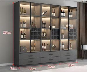 Brottar 65 \ "ตู้ Curio ติดไฟ4ชั้น, เคสกระจกสีดำเซ็นเซอร์ร่างกายมนุษย์ประตูกระจกสำหรับของเล่นหนังสือสะสม3สี - Product Image 3