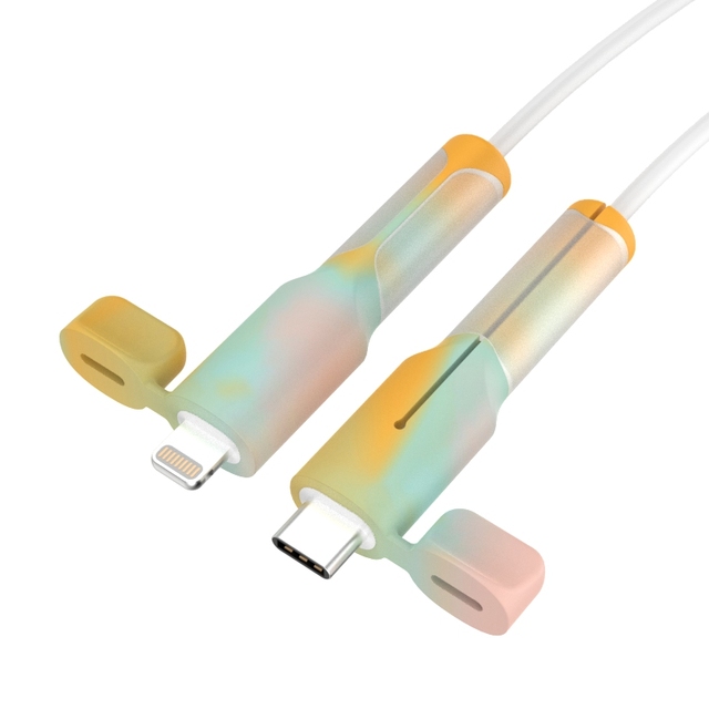 New Data Cable Protection Cover Silicone Anti Break Charging Cable Protection Cover Suitable for IPhone18w-20w Dual C Android