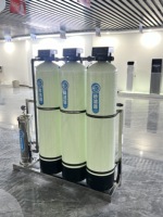 Aqua Pro 3000 Ltrs Système de filtre à eau par osmose inverse Purificateur d'eau UV Machine à eau 220V RO Noyau de pompe PLC Réservoir de stockage en acier