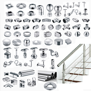 Handrail Accessories Railing Fence Balustrade Standoff Handrail Elbow 304 316 Stainless Steel Glass Handrail Fittings