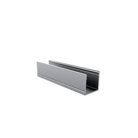 Canal d'extrusion de profil de LED en aluminium de couverture de PC de forme de U monté en surface pour la lumière de bande de LED