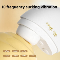 Mini Tragbares Erwachsenen-Spielzeug 10 Modi Saugvibrator USB-Betrieb Brustwarzen-Klitoris-Stimulation Stärke Einstellbar Sexspielzeug für Frauen