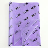 Tissu d'emballage en papier de soie imperméable tout en couleur avec logo personnalisé Emballage de papier de soie pour bijoux cadeaux e-commerce