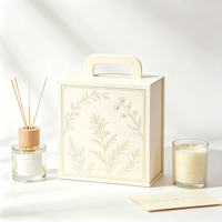 Tragbare Geschenkbox aus Papier mit individuellem Griff für Duftkerzen und tägliche Geschenkverpackungen
