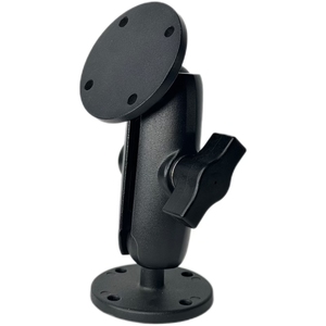 Universal Double Ball Mount with Two Round Plates and Medium Arm for Drill-Down Mounting for <b>Tablet</b> PC Stands - Product Image 3