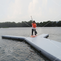 Plate-forme gonflable géante, station d'accueil flottante pour Jet Ski