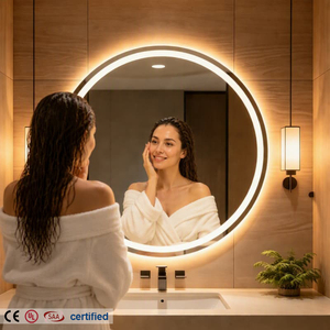 <span class=keywords><strong>Espejo</strong></span> de Baño Multifuncional Personalizado sin Marco <span class=keywords><strong>para</strong></span> Barbería y Salón, <span class=keywords><strong>Espejo</strong></span> de Maquillaje <span class=keywords><strong>con</strong></span> Luces LED, <span class=keywords><strong>Espejo</strong></span> Ovalado <span class=keywords><strong>para</strong></span> Baño y Aseo Antivaho - Product Image 1