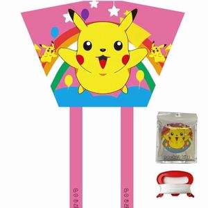 Mini cerf-volant de poche pliable, ensemble complet avec corde et poignée, motif animal de dessin animé mignon, cerf-volant portable pour enfants, jouet de plage - Product Image 4